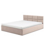 Čalúnená posteľ MONOS s penovým  matracom rozmer 160x200 cm Béžová