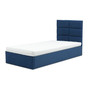 Čalúnená posteľ TORES s penovým  matracom rozmer 90x200 cm Namornícka modrá