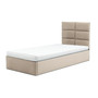 Čalúnená posteľ TORES s penovým  matracom rozmer 90x200 cm Béžová