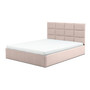 Čalúnená posteľ TORES s penovým matracom rozmer 140x200 cm Kakao - galéria #1