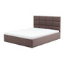Čalúnená posteľ TORES s penovým matracom rozmer 140x200 cm Kakao