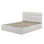 Čalúnená posteľ TORES II s penovým matracom rozmer 180x200 - Eko-koža cm Biela eko-koža