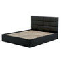 Čalúnená posteľ TORES II s penovým matracom rozmer 180x200 - Eko-koža cm Čierna eko-koža