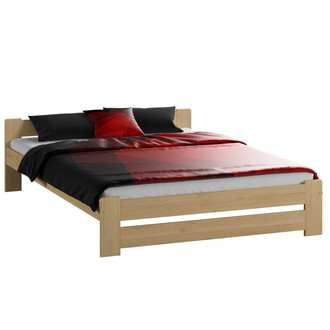 Vyvýšená masívna posteľ Euro 140x200 cm vrátane roštu