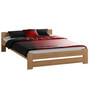 Vyvýšená masívna posteľ Euro 140x200 cm vrátane roštu Jelša - galéria #2