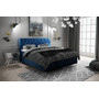Čalúnená posteľ Boston 160x200 cm Modrá