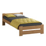 Vyvýšená masívna posteľ Euro 90x200 cm vrátane roštu Orech - galéria #1