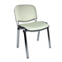 Konferenčná stolička ISO eko-koža CHROM Čierna D1 EKO - galéria #6