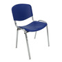 Konferenčná plastová stolička ISO CHROM Béžová - galéria #9