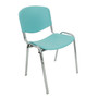 Konferenčná plastová stolička ISO CHROM Béžová - galéria #6