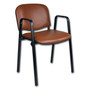 Konferenčná stolička ISO eko-koža s područkami Čierna D1 EKO - galéria #15