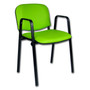 Konferenčná stolička ISO eko-koža s područkami Čierna D1 EKO - galéria #13