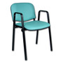 Konferenčná stolička ISO eko-koža s područkami Čierna D1 EKO - galéria #11