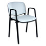 Konferenčná stolička ISO eko-koža s područkami Čierna D1 EKO - galéria #9