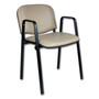 Konferenčná stolička ISO eko-koža s područkami Čierna D1 EKO - galéria #8