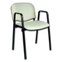 Konferenčná stolička ISO eko-koža s područkami Čierna D1 EKO - galéria #6