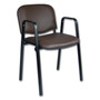 Konferenčná stolička ISO eko-koža s područkami Čierna D1 EKO - galéria #5