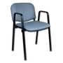 Konferenčná stolička ISO eko-koža s područkami Čierna D1 EKO - galéria #3