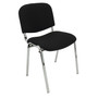 Konferenčná stolička ISO CHROM C11 – čierna - galéria #1