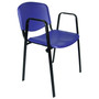 Konferenčná stolička ISO plastová s područkami RAL-1001 - galéria #9