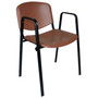 Konferenčná stolička ISO plastová s područkami RAL-1001 - galéria #3
