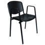Konferenčná stolička ISO plastová s područkami RAL-1001 - galéria #2