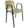 Konferenčná stolička ISO plastová s područkami RAL-1001 - galéria #1