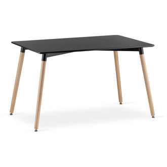 Jedálenský stôl ADRIA 120x80 cm - buk/čierna