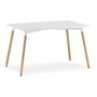 Jedálenský stôl ADRIA 120x80 cm - buk/biela