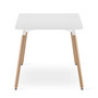 Jedálenský stôl ADRIA 120x80 cm - buk/biela - galéria #1