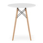 Jedálenský stôl TODI 60 cm - buk/biela - galéria #1