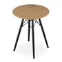 Jedálenský stôl TODI 60 cm - čierna/dub - galéria #1
