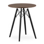 Jedálenský stôl TODI 60 cm - čierna/jaseň - galéria #1