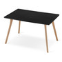 Jedálenský stôl MONTI 120x80cm - dub/čierna - galéria #1