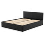 Čalúnená posteľ LEON bez matraca rozmer 160x200 cm Čierna - galéria #2