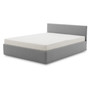 Čalúnená posteľ LEON s bonelovým matracom rozmer 160x200 cm Hnedá - galéria #1