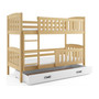Detská poschodová posteľ KUBUS s úložným priestorom 80x190 cm - borovica