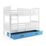 Detská poschodová posteľ KUBUS s úložným priestorom 80x190 cm - biela Biela - galéria #3