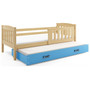 Detská posteľ KUBUS s výsuvnou posteľou 80x190 cm - borovica Biela - galéria #4