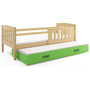 Detská posteľ KUBUS s výsuvnou posteľou 80x190 cm - borovica Biela - galéria #2