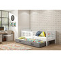Detská posteľ KUBUS s výsuvnou posteľou 80x190 cm - biela Ružová - galéria #5