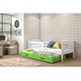 Detská posteľ KUBUS s výsuvnou posteľou 90x200 cm - biela - galéria #1