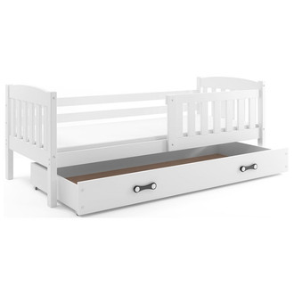 Detská posteľ KUBUS s úložným priestorom 80x160 cm - biela