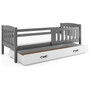 Detská posteľ KUBUS s úložným priestorom 80x160 cm - grafit - galéria #4