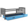 Detská posteľ KUBUS s úložným priestorom 80x160 cm - grafit - galéria #3