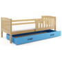 Detská posteľ KUBUS s úložným priestorom 80x190 cm - borovica Biela - galéria #3