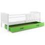 Detská posteľ KUBUS s úložným priestorom 80x190 cm - biela - galéria #1