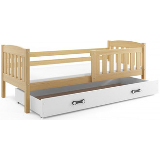 Detská posteľ KUBUS s úložným priestorom 90x200 cm - borovica