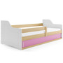 Detská posteľ SOFIX s úložným priestorom 80x160 cm - borovica Ružová - galéria #1