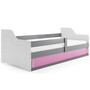 Detská posteľ SOFIX s úložným priestorom 80x160 cm - grafit Ružová - galéria #1
